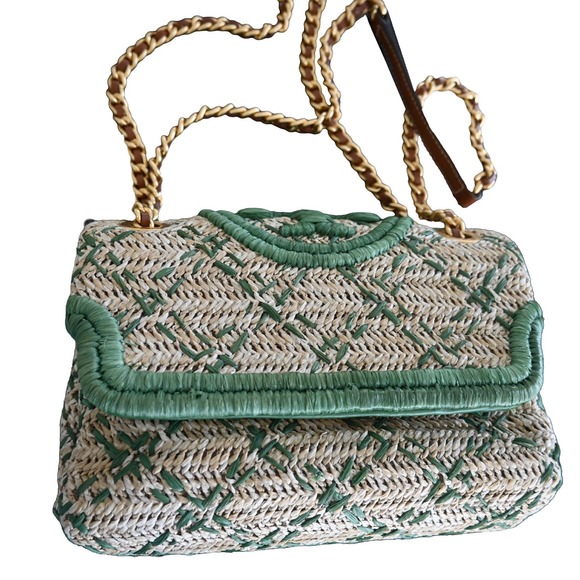 Tory Burch FLAMING Soft Straw Convertible Shoulder Bag - Picture 5 of 7